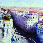 PACE Spotlight: Plein Air Watercolor Artist Amit Kapoor Amit Kapoor, "Beauty of Madrid," 2018, watercolor, 15 x 22 in., Collection the artist, Plein air