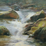 11 Plein Air Inspired Landscapes of Rivers and Woods Oil painting of a river
