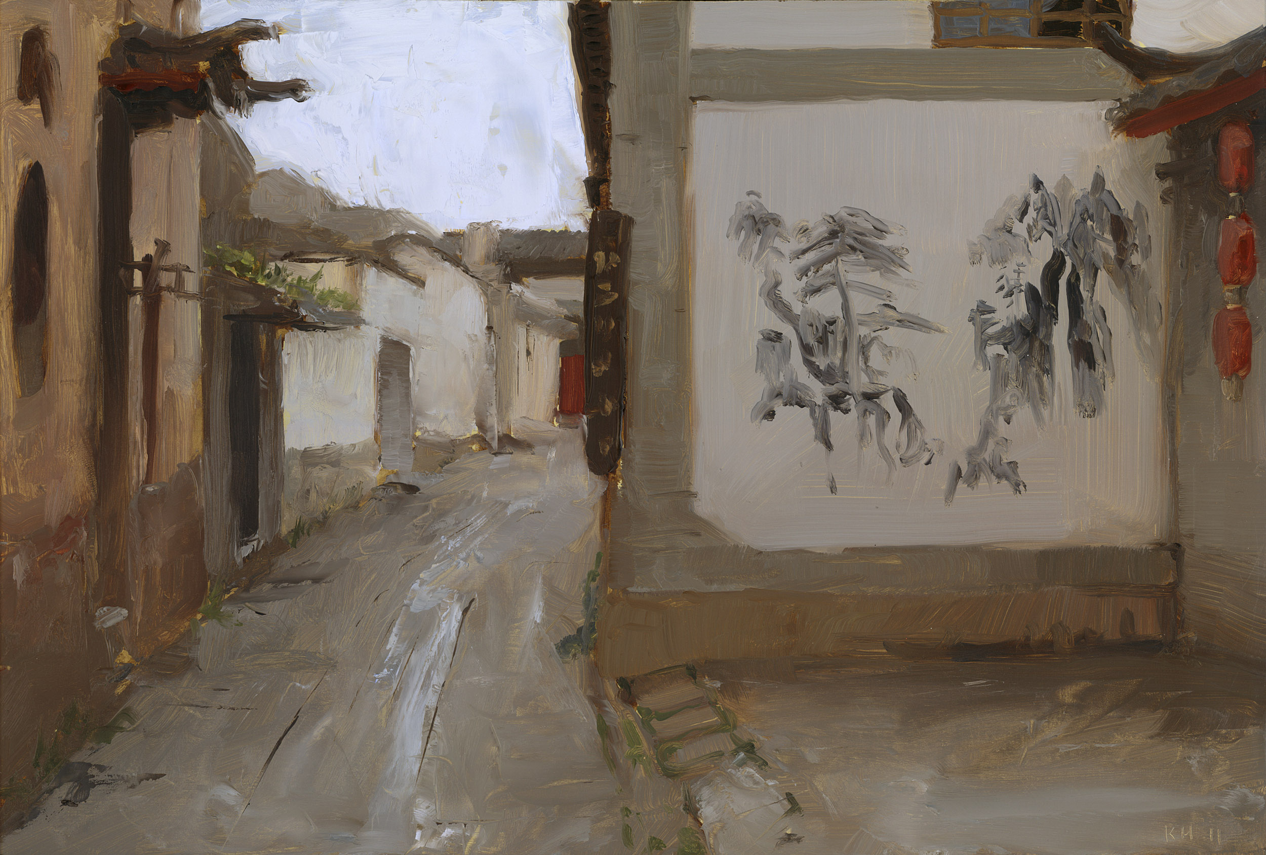 plein air painting Study for "Lijiang" 