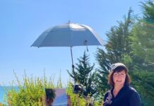 Plein Air Today Reader Spotlight: Lisa McDill’s Favorite Subject Lisa McDill painting on location