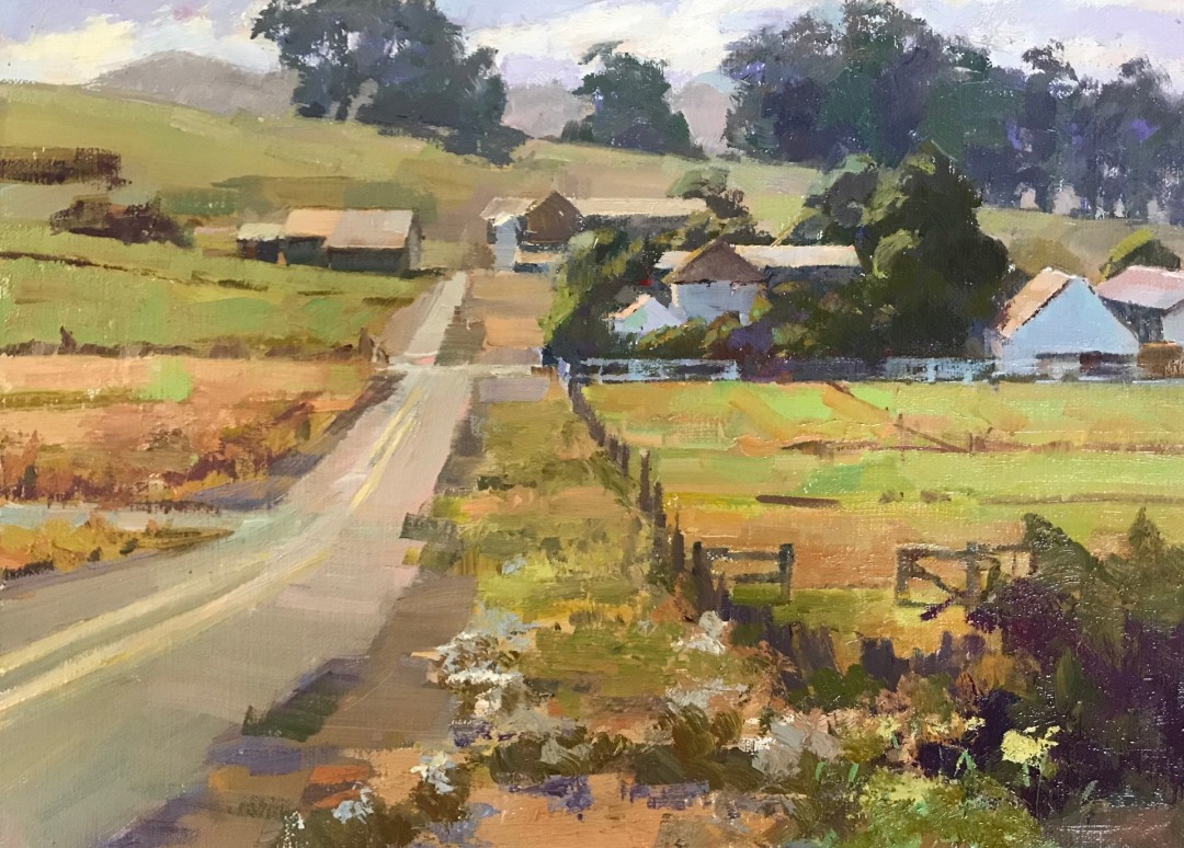 Oil landscape painting