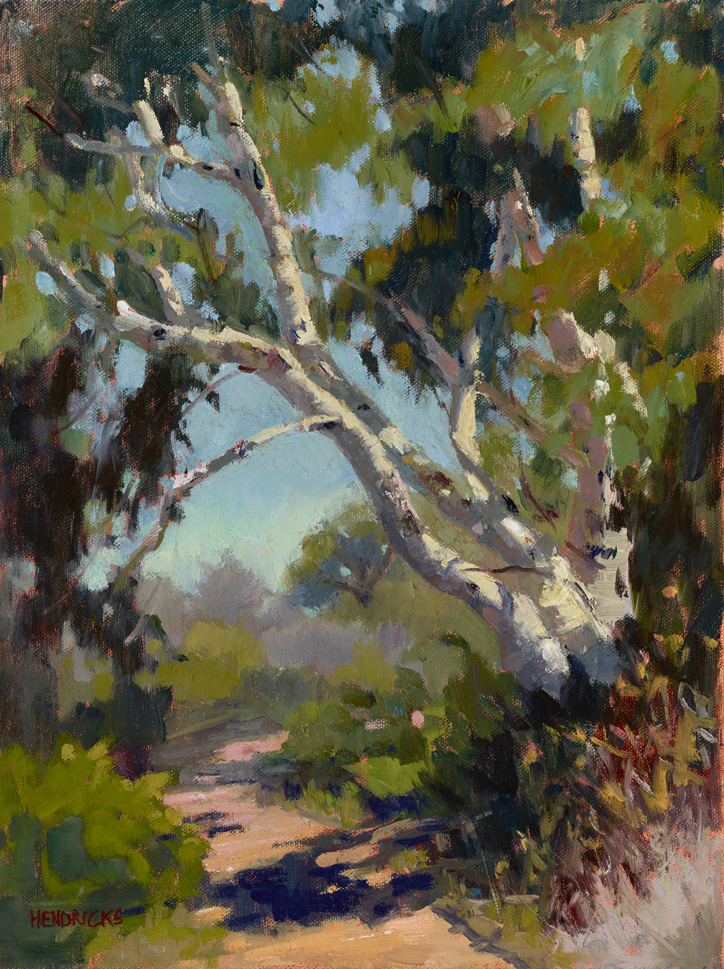 Oil landscape painting