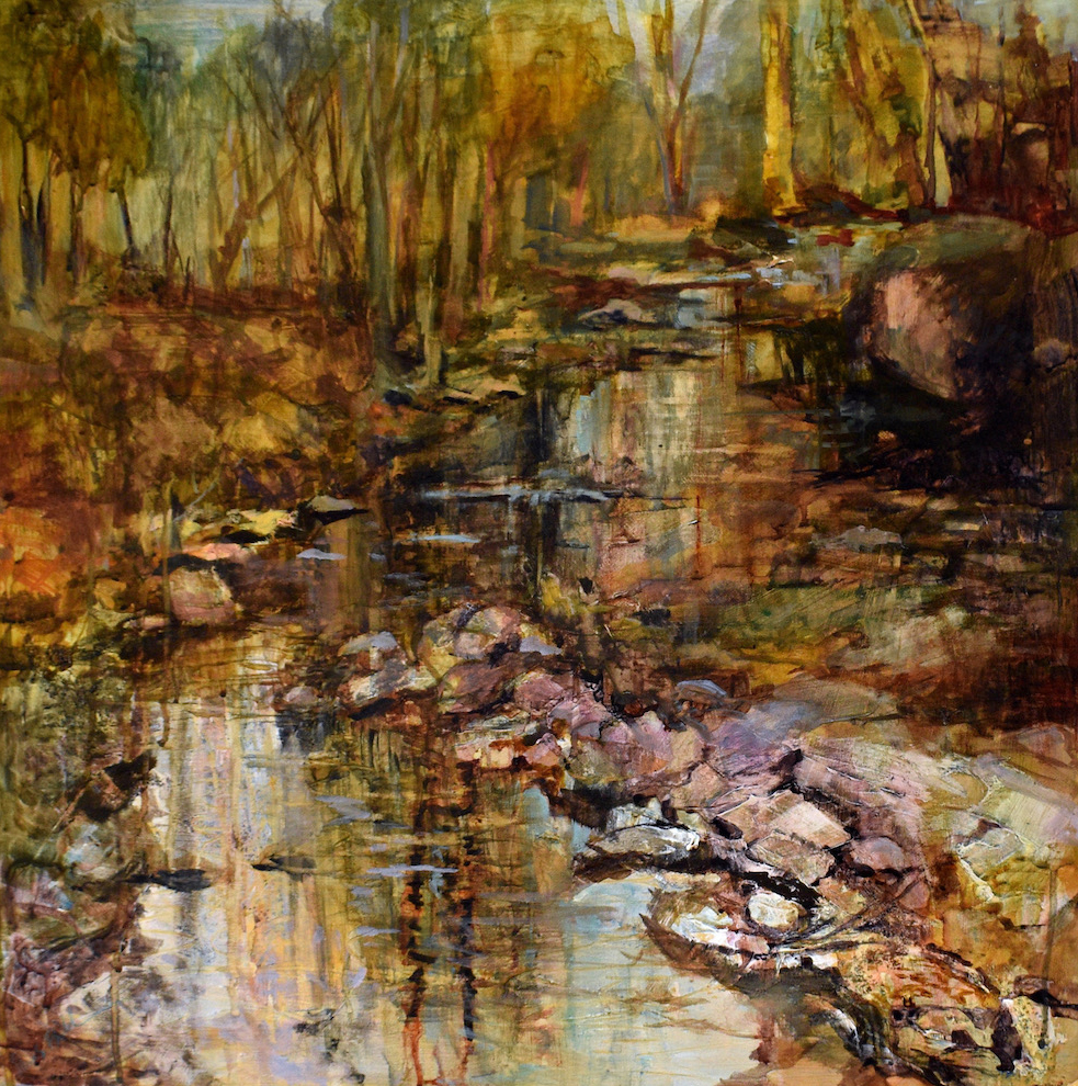 Watercolor landscape painting 
