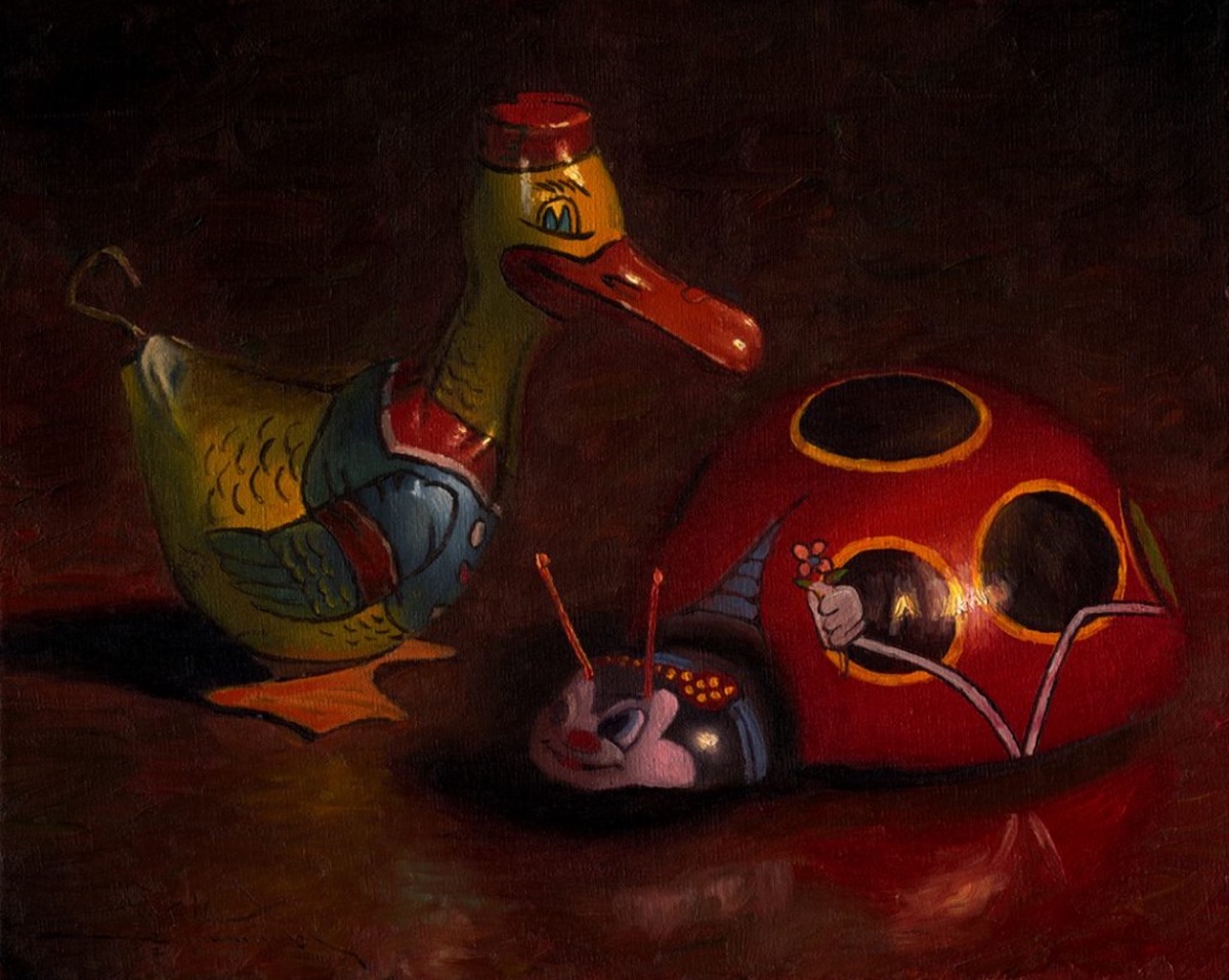 C.W. Mundy, “Don’t Bug Me,” 2007, Oil on linen, 16 × 20 in.