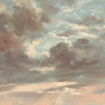 John Constable, "Cloud Study: Stormy Sunset," 1821-1822, oil on paper, mounted on canvas, 8 x 10 3/4 in., National Gallery of Art, Washington, Gift of Louise Mellon in honor of Mr. and Mrs. Paul Mellon, plein air