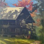 One of Rick Wilson's plein air paintings from Fall Color Week with Eric Rhoads, 2023
