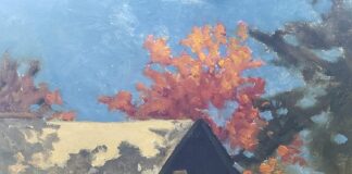 One of Rick Wilson's plein air paintings from Fall Color Week with Eric Rhoads, 2023