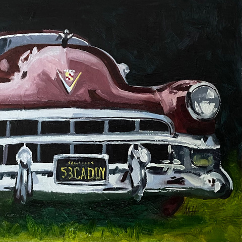 “Classic Caddy” a '53 Cadillac was painted at a car show in San Pedro, CA