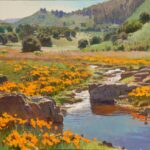 On View: Ray Roberts Solo Exhibition Ray Roberts, "Creekside Poppies," oil, 30 x 40 in.