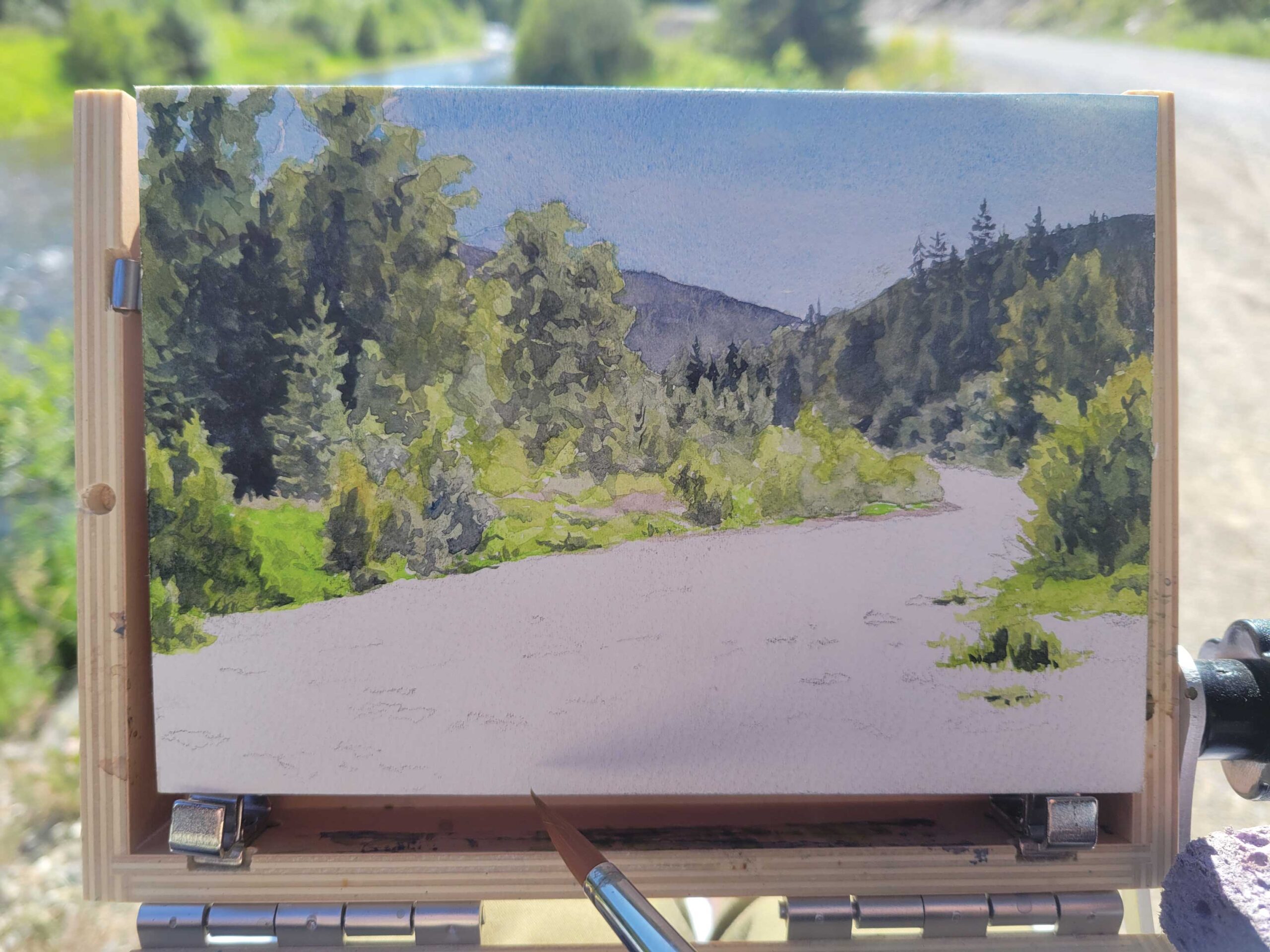 How to paint a landscape demo