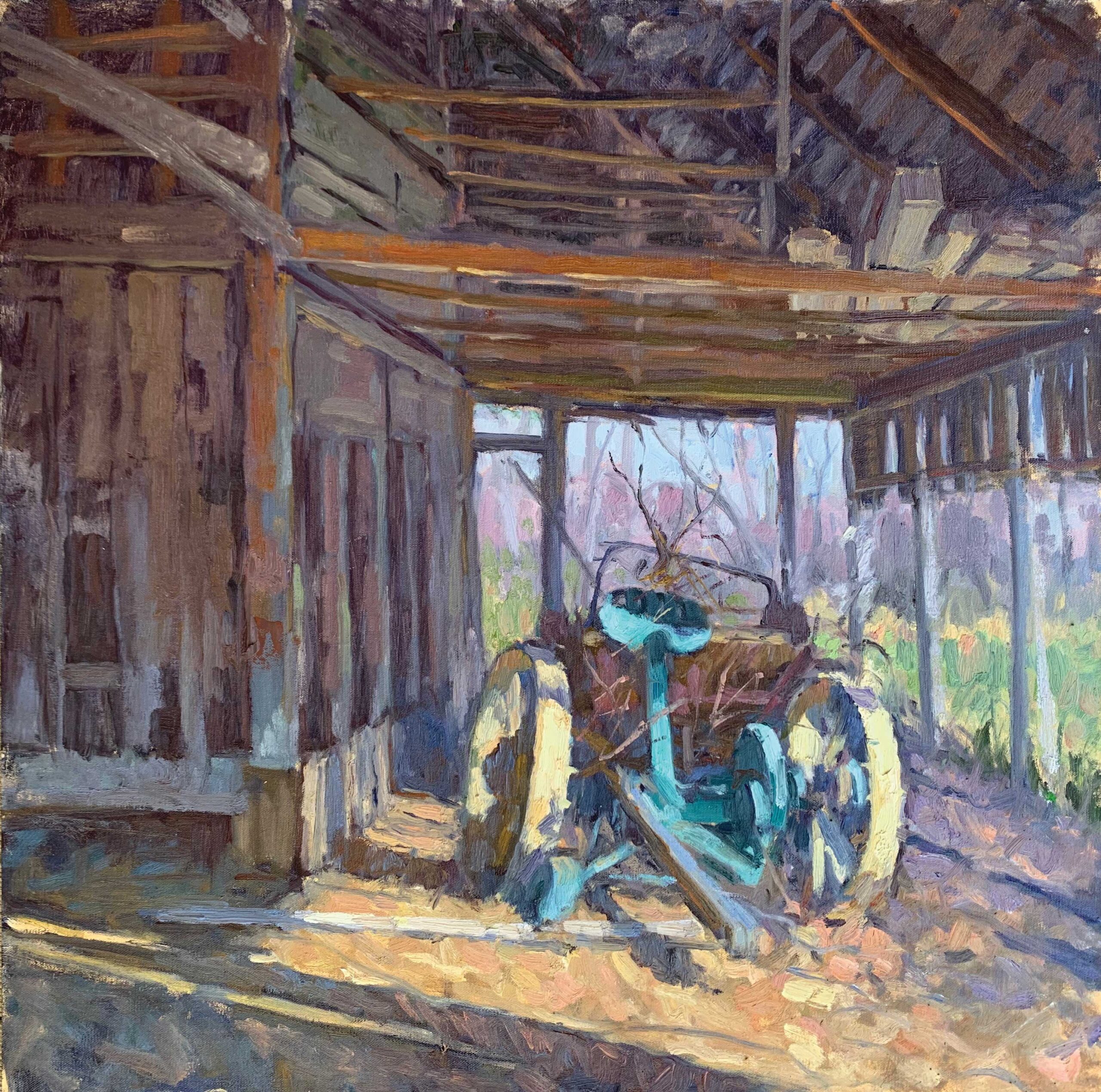 Alison Barry, "Rust and Dust," 2022, oil, 20 x 20 in., Private collection, Plein air