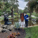 Ralph Papa "Painting in Paradise"; Photo by Williams W. Combes
