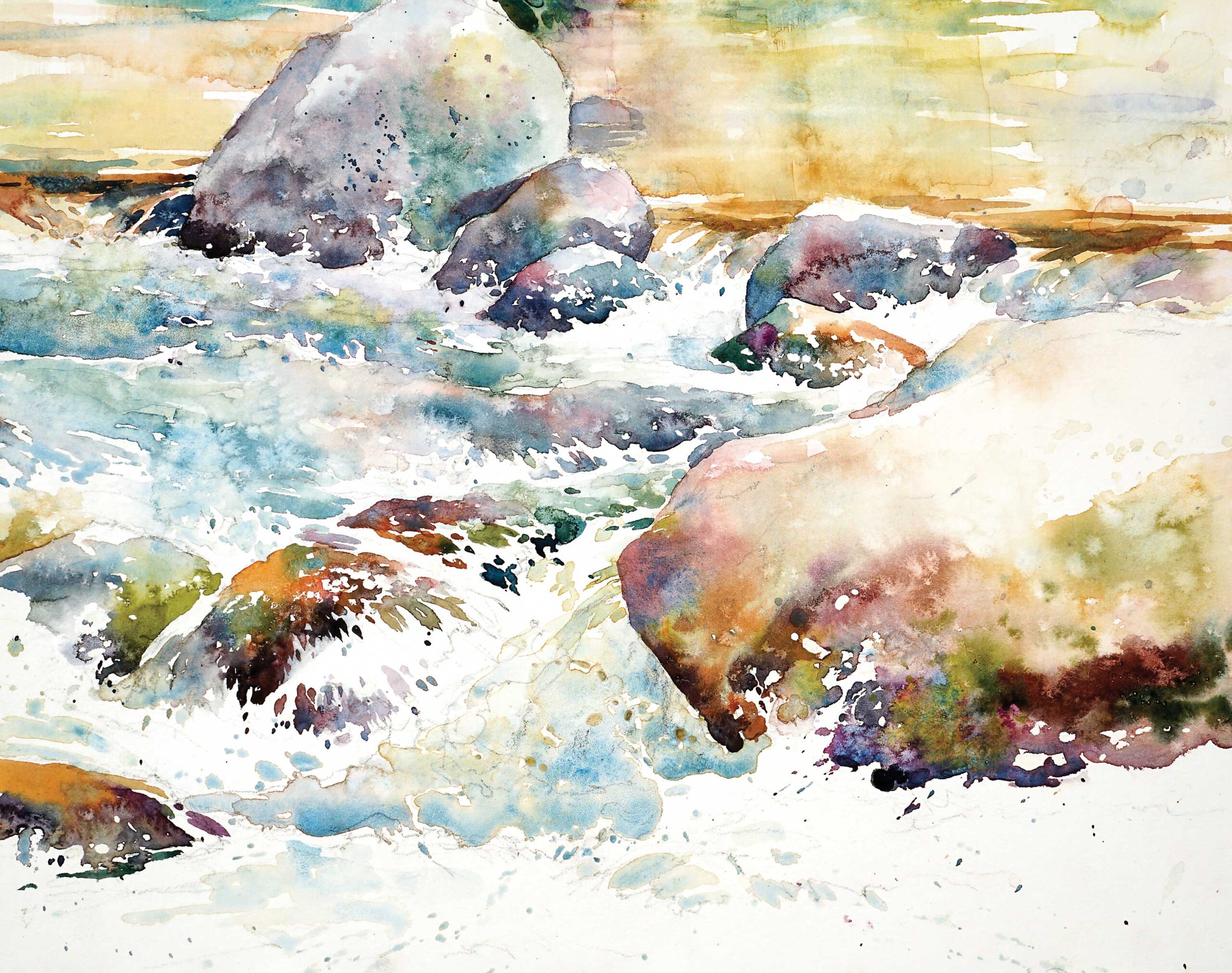 how to paint water with watercolor