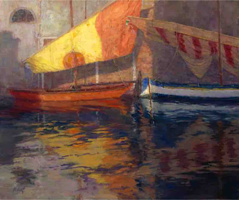 "Chioggia Evening" painting