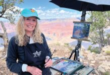 Peggy Immel, featured in the PleinAir Magazine article "Unstoppable: 3 Age-Defying Artists." (February/March 2024 issue).