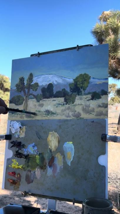 Rich Gallego's painting session