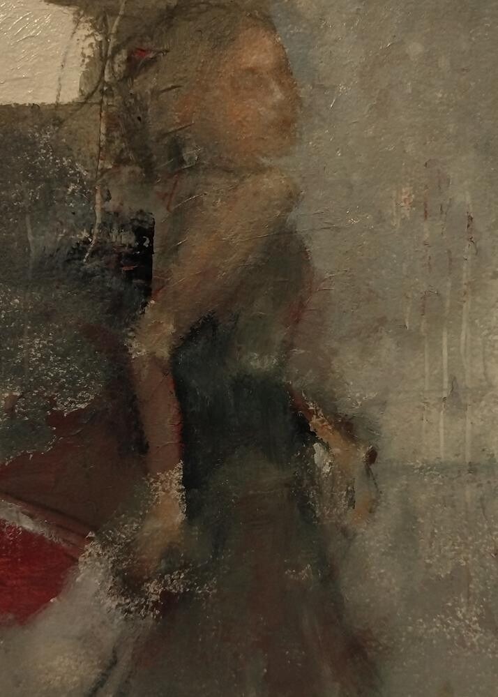 PleinAir Salon - Ann Rudd, “Untitled in Gray,” Oil, 7x5 in.