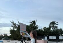 Sharing Plein Air With the Next Gen of Painters A child painting en plein air