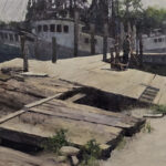 10th Annual Olmsted Plein Air – It’s a Wrap! Olmsted Plein Air - "Watch Your Step" by Neal Hughes, 20x24 in., Oil on Linen Canvas