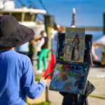 Plein Air at the Forgotten Coast Painting during Plein Air Church, an annual favorite