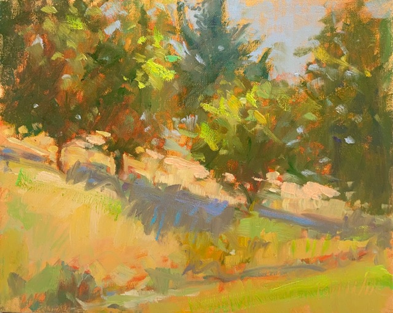 8. Barbara Walker, “Summer Meadow,” 2022, oil, 8 x 10 in., Available from artist, Plein air
