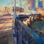 Jill Carver, "Downtown Austin," 30 x 32 in.