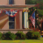 How 9 Plein Air Artists Honor the Fourth of July Jill Wagner, “Flying the Flag, Too”