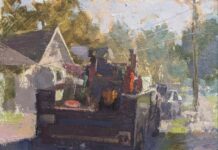 PleinAir Salon Spotlight: “Utility Truck” Third Place Winner of the 13th Annual PleinAir Salon Art Competition