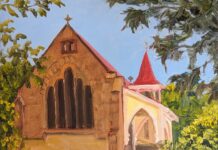 On Painting the Churches of Tasmania plein air painting churches