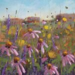Karen Margulis, “Desert Oasis,” Pastel on paper, 11 x 14 in.; Karen is represented by several galleries and is a Member of Excellence in the Southeastern Pastel Society and a Signature Member of the Pastel Society of America.