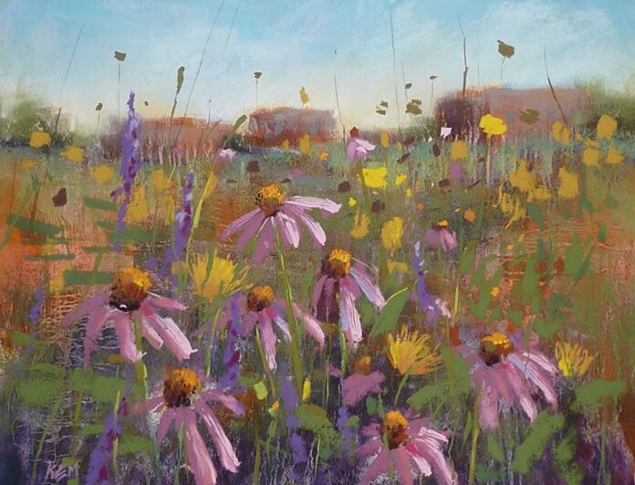 Karen Margulis, “Desert Oasis,” Pastel on paper, 11 x 14 in. Karen Margulis, “Desert Oasis,” Pastel on paper, 11 x 14 in.; Karen is represented by several galleries and is a Member of Excellence in the Southeastern Pastel Society and a Signature Member of the Pastel Society of America.