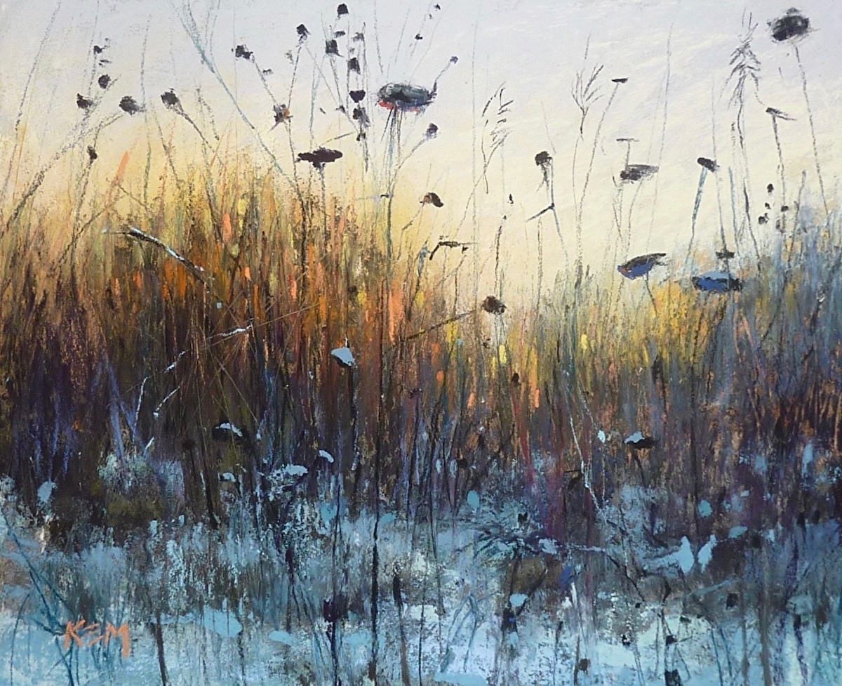 Karen Margulis, “Frozen in Time,” Pastel on paper, 9 x 12 in.