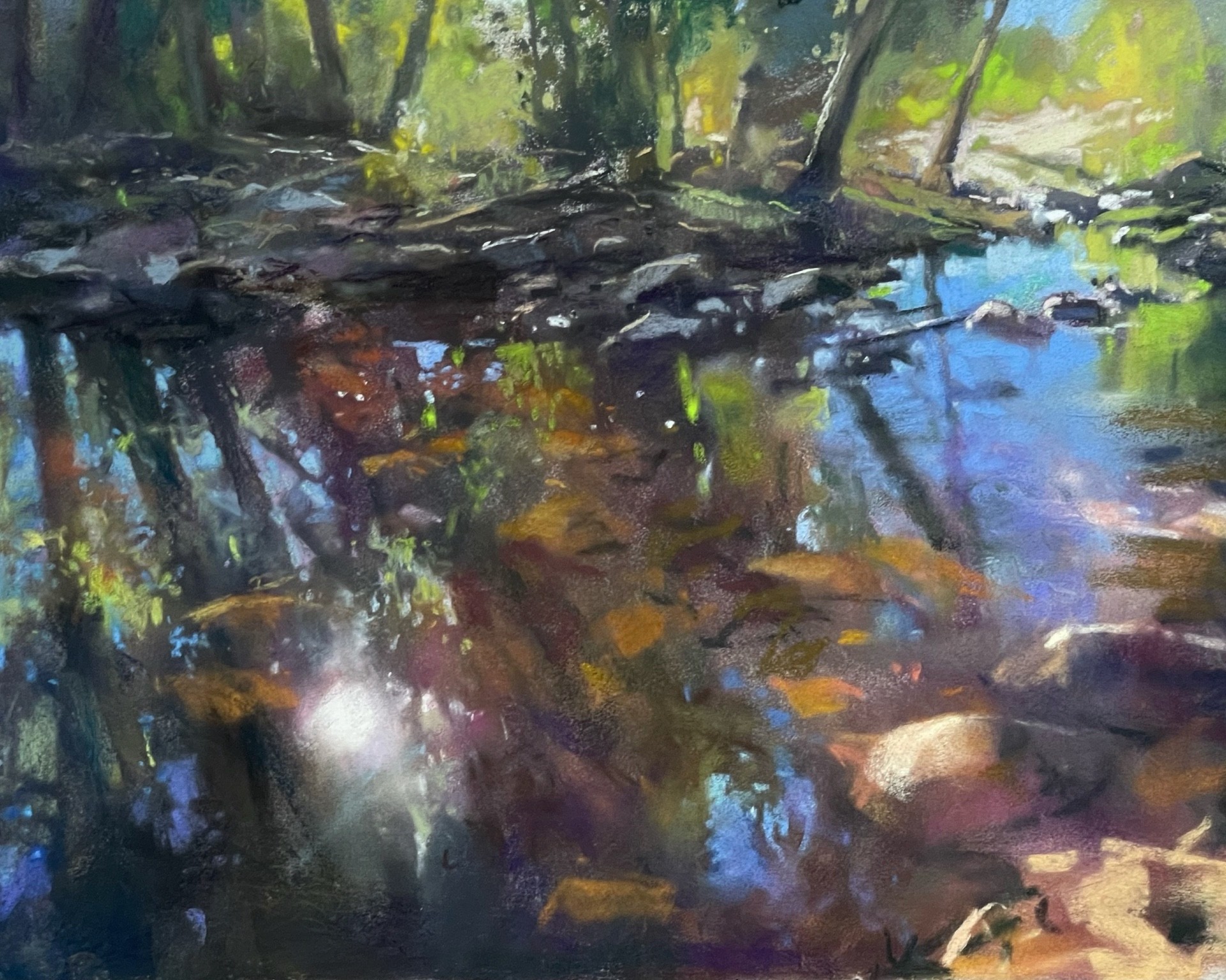 Best Plein Air Pastel: Bruce Gomez, “Oak Creek, Tlaquepaque,” Pastel, 12x16 in.