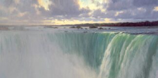 PleinAir Salon Second Place Overall: Lisa Egeli, “A Moment of Clarity,” Oil, 30x40 in.