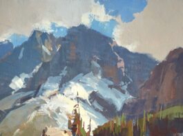 Scott Christensen, Gouache Study, 2020, gouache, 8 x 8 in., Private collection, Plein air and studio