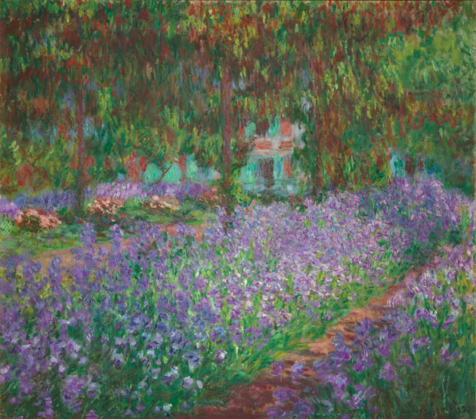 Claude Monet, "Le Jardin de l’artiste à Giverny," 1900, oil on canvas, 32 x 36 1/2 in., Musée d’Orsay Claude Monet, "Le Jardin de l’artiste à Giverny," 1900, oil on canvas, 32 x 36 1/2 in., Musée d’Orsay