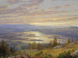 Radiant Realism: William Trost Richards William Trost Richards, "Lake Squam From Red Hill," 1874, watercolor, gouache, and graphite on light gray-green wove paper, 8 7/8 x 13 9/16 in., Metropolitan Museum of Art, Gift of The Reverend E. L. Magoon, D.D., 1880