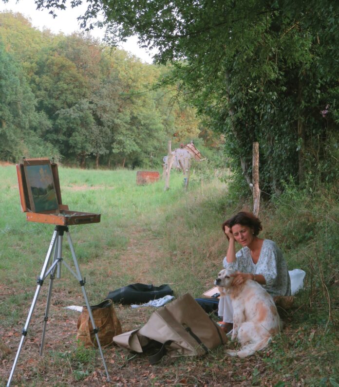 French plein air painter Sophie Amauger