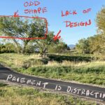 Some problem areas that needed attention for the landscape painting
