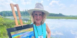 "First day at the Publishers Invitation in the Adirondacks and it’s great to be back," said Susan Nicholas Gephart. "I look forward to this all year."