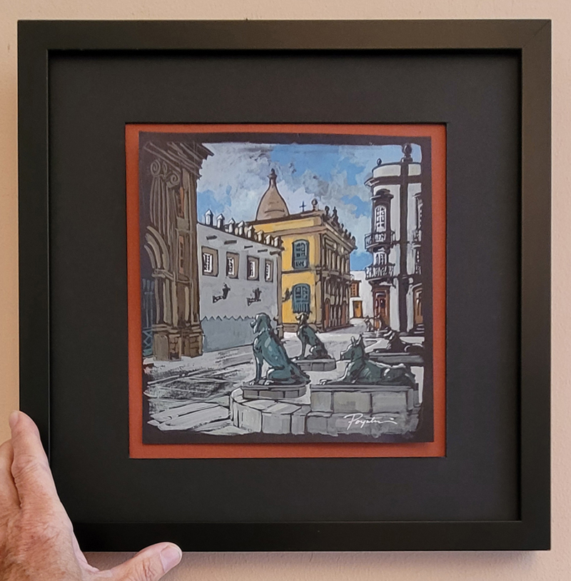 do you frame gouache paintings?