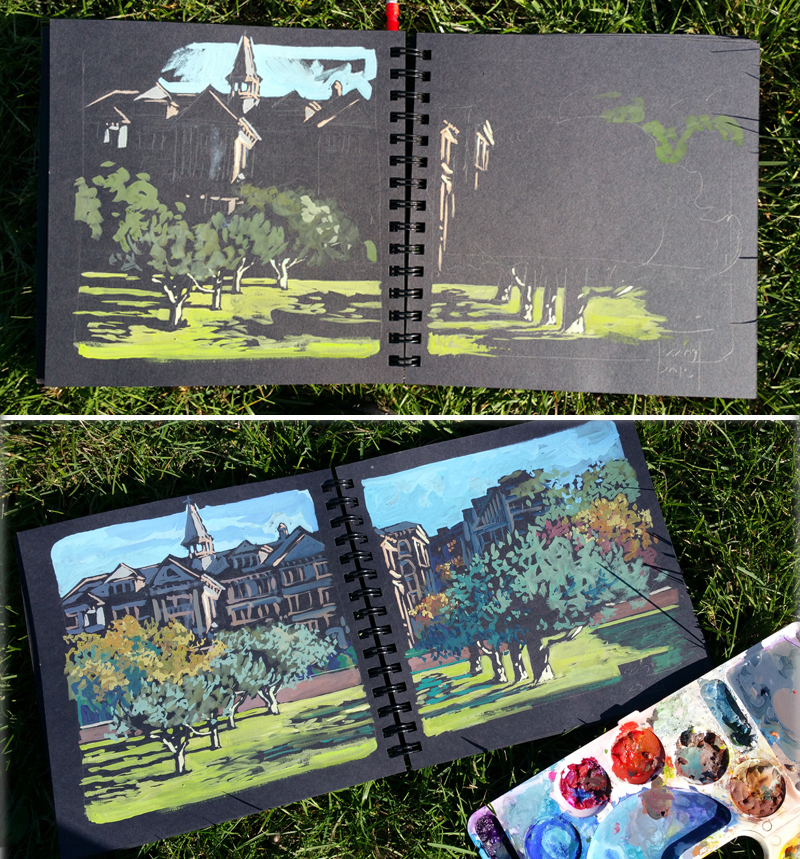 painting en plein air - art supplies