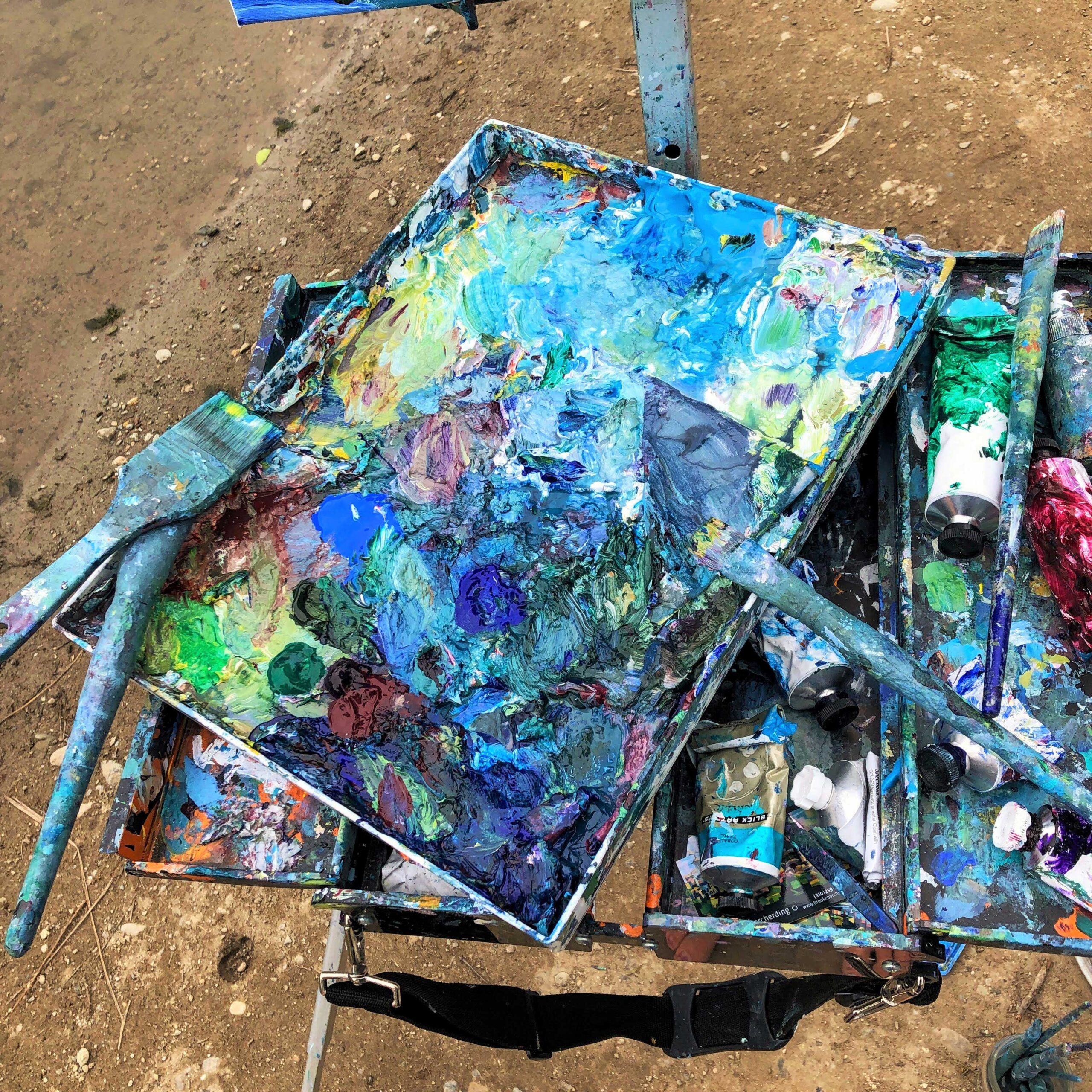 Painting with acrylic - Borcherding’s palette