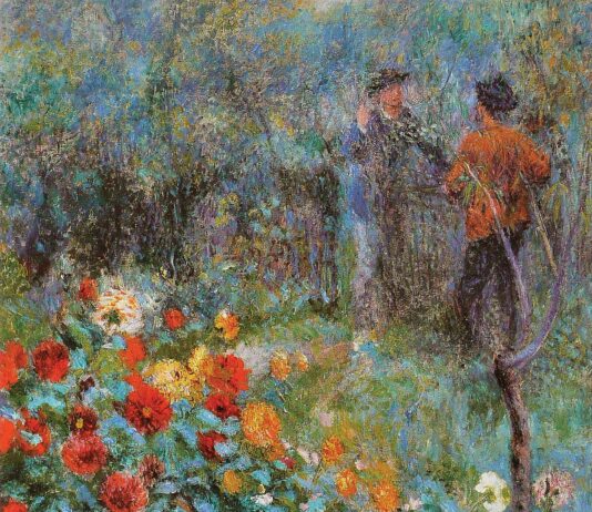 Pierre-Auguste Renoir, "Le Jardin de la rue Cortot à Montmartre," 1876, oil on canvas, 60 x 38 in., Carnegie Museum of Art