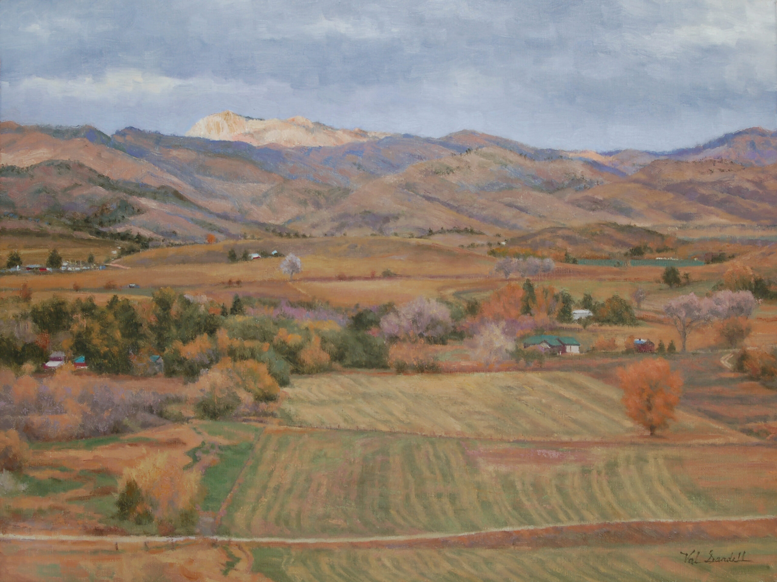 mountain landscapes - Val Sandell, “Pleasant Valley,” 2024, oil, 18 x 24 in., Available from artist, Studio from plein air study