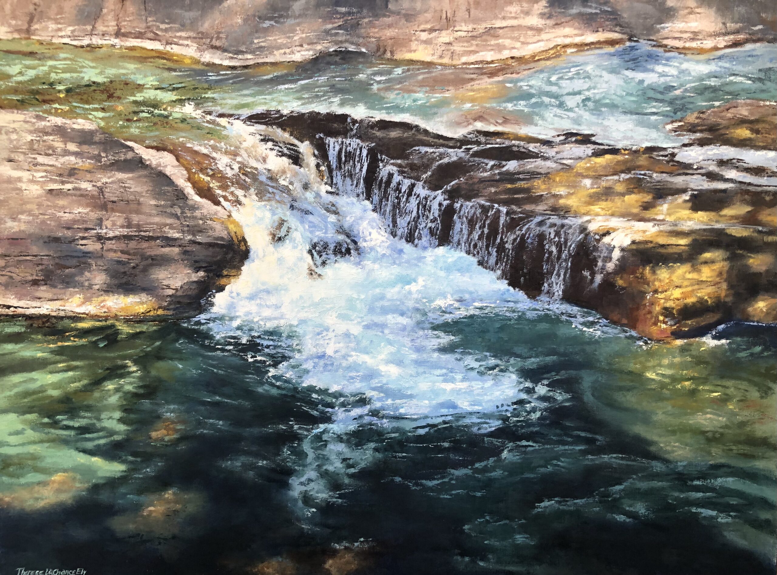 Plein air painting by Therese Ely