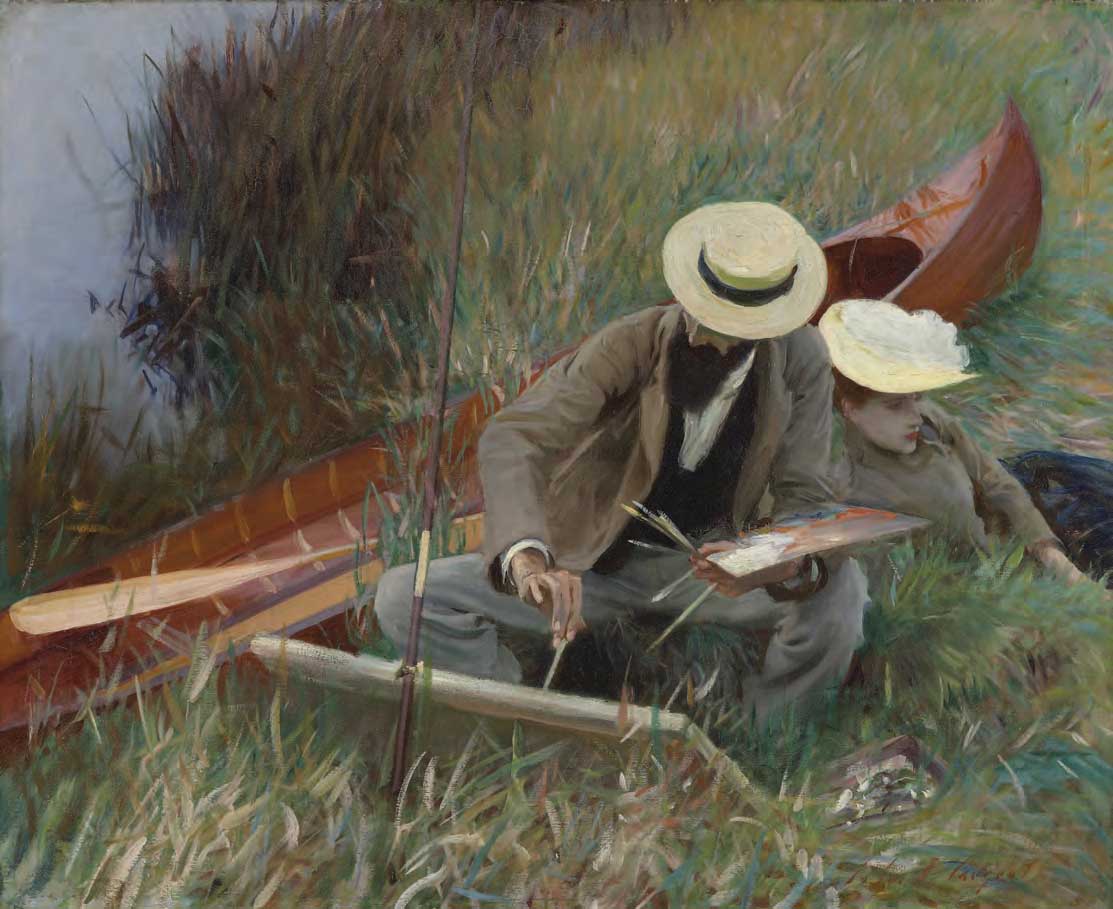 AN OUT-OF-DOORS STUDY John Singer Sargent 1889, oil on canvas, 26 x 31 3/4 in. Brooklyn Museum, Museum Collection Fund