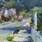 Why I Welcome the Constant Changes Bridger Barksdale, "On a Walk," 2023, oil, 6 x 8 in., private collection, plein air