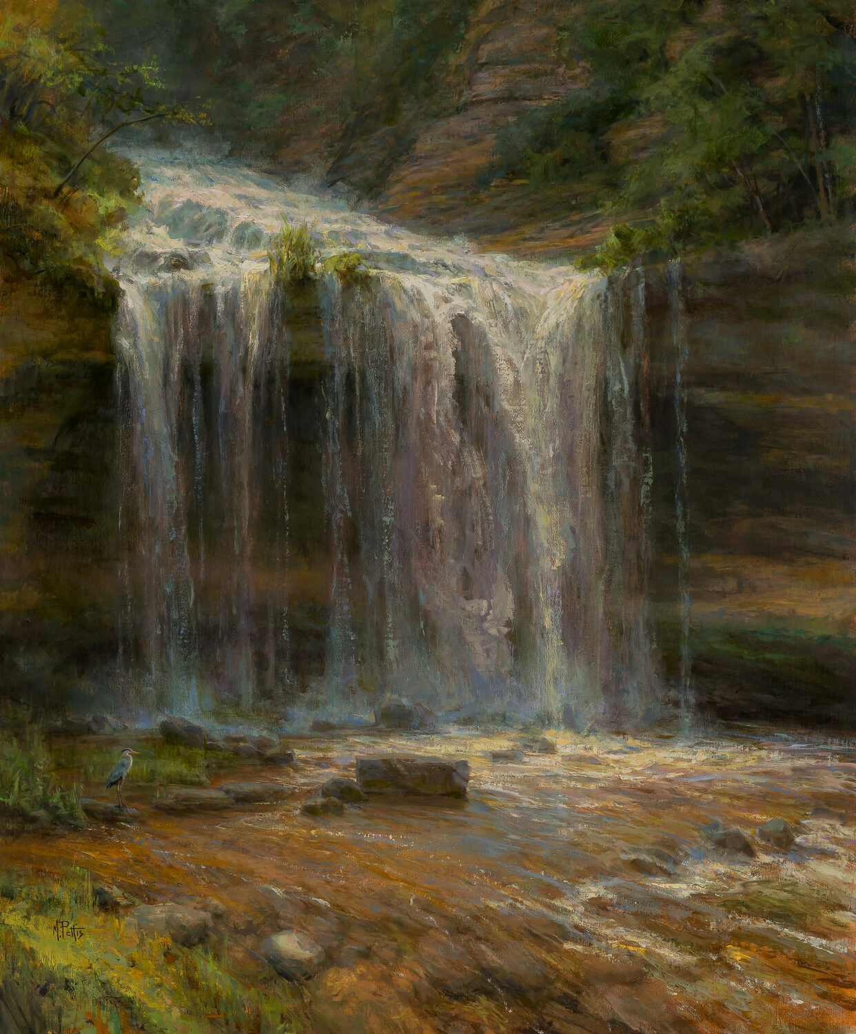 Best Plein Air Landscape: Mary Pettis, "Quiet Visitor," oil, 34 x 28 in.