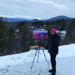 5 Ways to Overcome Challenges of Painting in Winter Melanie Barash Levitt plein air painting in winter